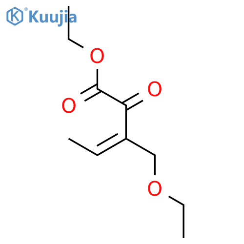 3-Pentenoic acid, 3-(ethoxymethyl)-2-oxo-, ethyl ester structure