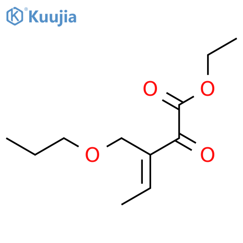 3-Pentenoic acid, 2-oxo-3-(propoxymethyl)-, ethyl ester structure
