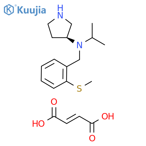 3-Pyrrolidinamine, N-(1-methylethyl)-N-[[2-(methylthio)phenyl]methyl]-,(3S)-, (2E)-2-butenedioate structure