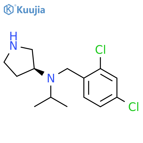 3-Pyrrolidinamine, N-[(2,4-dichlorophenyl)methyl]-N-(1-methylethyl)-,(3S)- structure