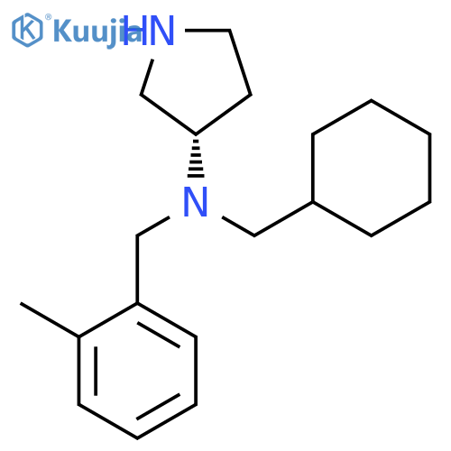 3-Pyrrolidinamine, N-(cyclohexylmethyl)-N-[(2-methylphenyl)methyl]-,(3S)- structure