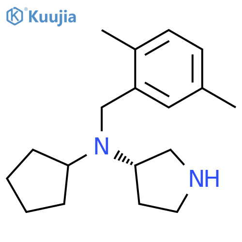 3-Pyrrolidinamine, N-cyclopentyl-N-[(2,5-dimethylphenyl)methyl]-, (3S)- structure