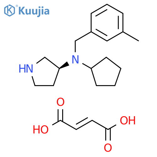 3-Pyrrolidinamine, N-cyclopentyl-N-[(3-methylphenyl)methyl]-, (3S)-, (2E)-2-butenedioate (9CI) structure