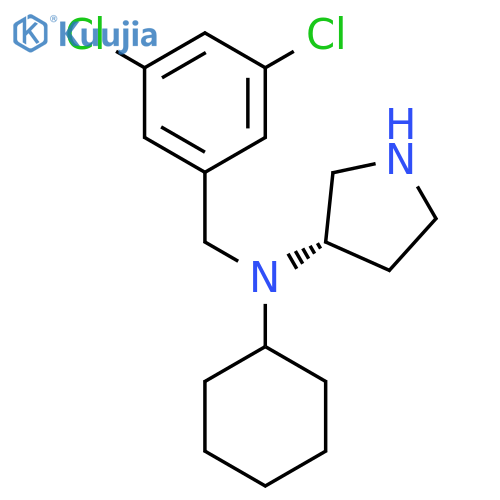 3-Pyrrolidinamine, N-cyclohexyl-N-[(3,5-dichlorophenyl)methyl]-, (3S)- structure