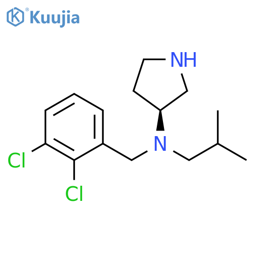 3-Pyrrolidinamine, N-[(2,3-dichlorophenyl)methyl]-N-(2-methylpropyl)-, (3S)- structure