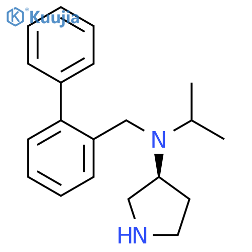 3-Pyrrolidinamine, N-([1,1'-biphenyl]-2-ylmethyl)-N-(1-methylethyl)-,(3S)- structure