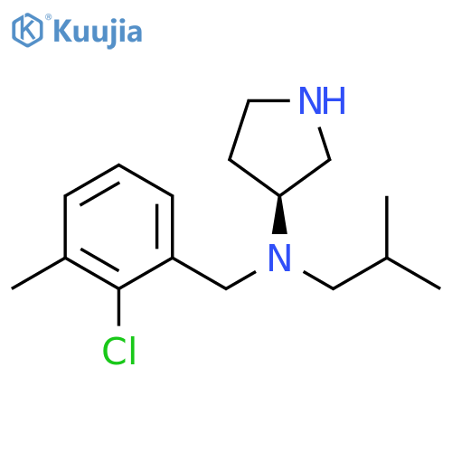 3-Pyrrolidinamine, N-[(2-chloro-3-methylphenyl)methyl]-N-(2-methylpropyl)-, (3S)- structure