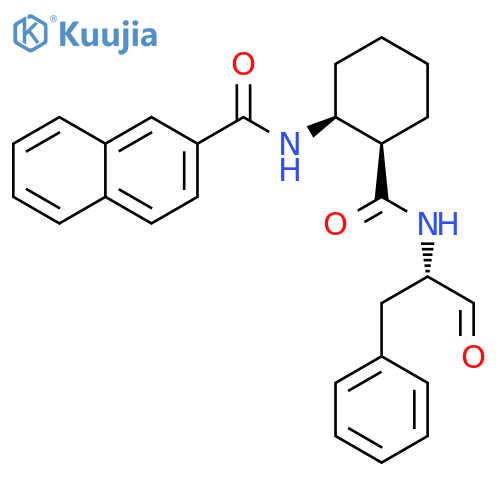 2-Naphthalenecarboxamide, N-[(1S,2R)-2-[[[(1S)-1-formyl-2-phenylethyl]amino]carbonyl]cyclohexyl]- structure