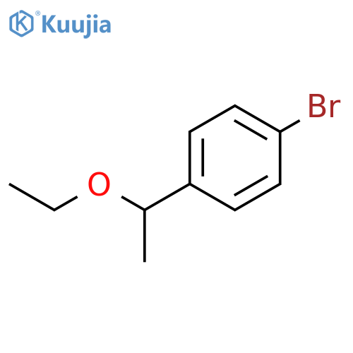 BENZENE, 1-BROMO-4-(1-ETHOXYETHYL)- structure