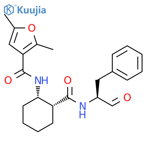3-Furancarboxamide,N-[(1S,2R)-2-[[[(1S)-1-formyl-2-phenylethyl]amino]carbonyl]cyclohexyl]-2,5-dimethyl- structure