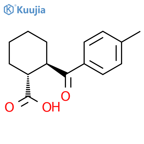Cyclohexanecarboxylic acid, 2-(4-methylbenzoyl)-, (1R,2R)- structure