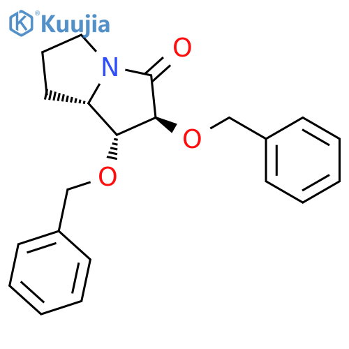 3H-Pyrrolizin-3-one, hexahydro-1,2-bis(phenylmethoxy)-, (1R,2S,7aS)- structure