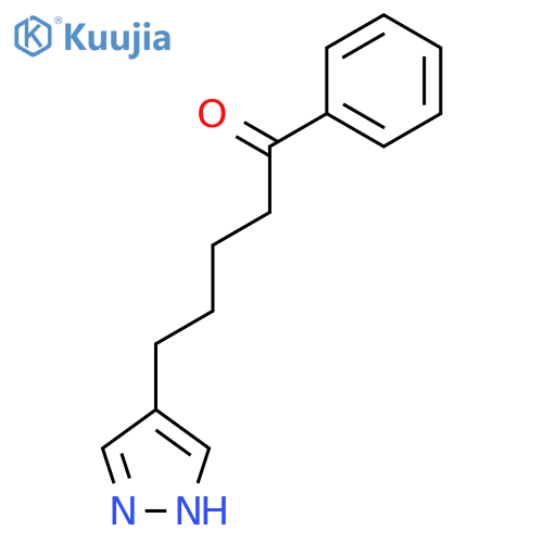 1-Pentanone, 1-phenyl-5-(1H-pyrazol-4-yl)- structure