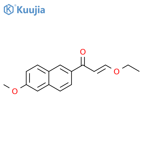 2-Propen-1-one, 3-ethoxy-1-(6-methoxy-2-naphthalenyl)-, (2E)- structure