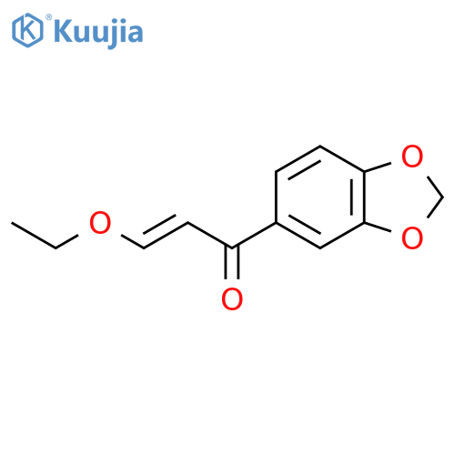2-Propen-1-one, 1-(1,3-benzodioxol-5-yl)-3-ethoxy-, (2E)- structure
