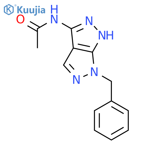 Acetamide, N-[1,6-dihydro-6-(phenylmethyl)pyrazolo[3,4-c]pyrazol-3-yl]- structure