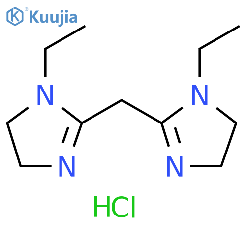 1H-Imidazole, 2,2'-methylenebis[1-ethyl-4,5-dihydro-, monohydrochloride (9CI) structure