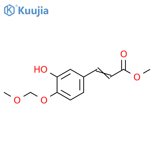 2-Propenoic acid, 3-[3-hydroxy-4-(methoxymethoxy)phenyl]-, methylester structure