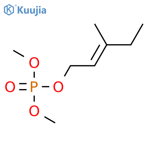 Phosphoric acid, dimethyl (2Z)-3-methyl-2-pentenyl ester structure