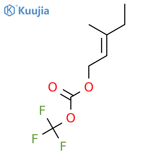 Carbonic acid, (2Z)-3-methyl-2-pentenyl trifluoromethyl ester structure