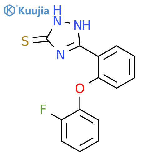 3H-1,2,4-Triazole-3-thione, 5-[2-(2-fluorophenoxy)phenyl]-1,2-dihydro- structure