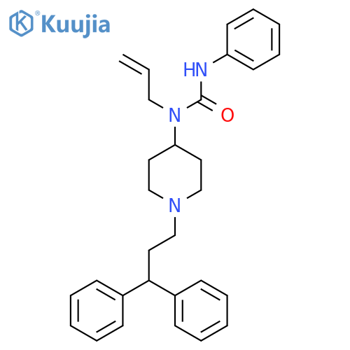 Urea, N-[1-(3,3-diphenylpropyl)-4-piperidinyl]-N'-phenyl-N-2-propenyl- structure