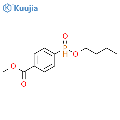 Benzoic acid, 4-(butoxyphosphinyl)-, methyl ester structure