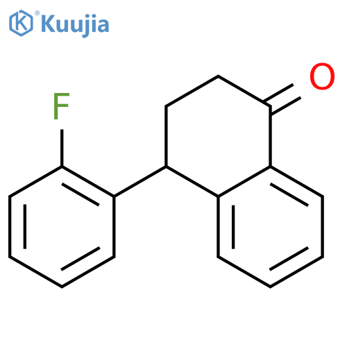 4-(2-Fluorophenyl)-3,4-dihydronaphthalen-1(2H)-one structure