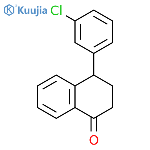 1(2H)-Naphthalenone, 4-(3-chlorophenyl)-3,4-dihydro- structure