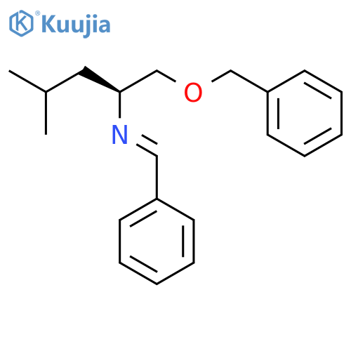 2-PENTANAMINE, 4-METHYL-1-(PHENYLMETHOXY)-N-(PHENYLMETHYLENE)-, (S)- structure