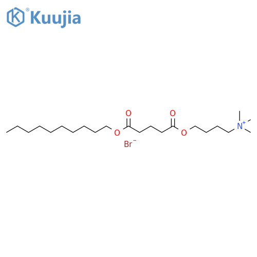 1-Butanaminium, 4-[[5-(decyloxy)-1,5-dioxopentyl]oxy]-N,N,N-trimethyl-, bromide (1:1) structure