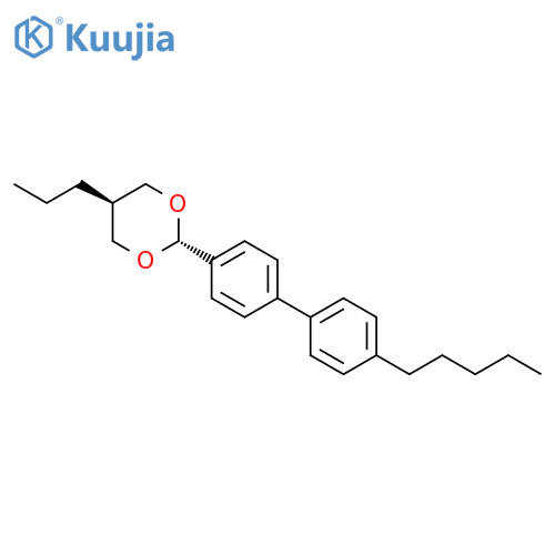 1,3-Dioxane, 2-(4'-pentyl[1,1'-biphenyl]-4-yl)-5-propyl-, trans- structure