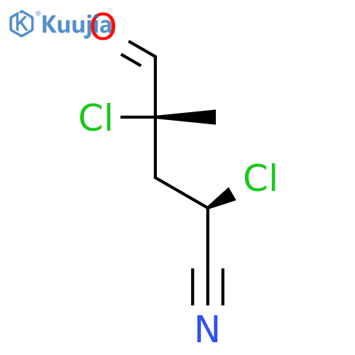 PENTANENITRILE, 2,4-DICHLORO-4-METHYL-5-OXO-, (R*,S*)- structure