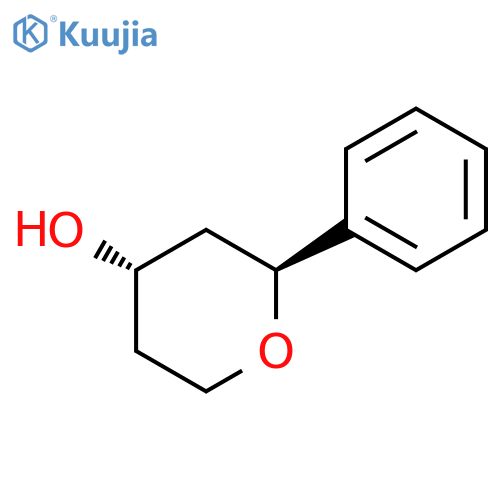 2H-PYRAN-4-OL, TETRAHYDRO-2-PHENYL-, (2S,4S)- structure