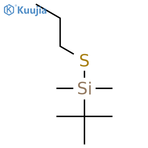 Silane, (1,1-dimethylethyl)dimethyl(propylthio)- structure