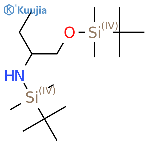 1-tert-butyl-N-(1-((tert-butyldimethylsilyl)oxy)butan-2-yl)-1,1-dimethylsilanamine structure