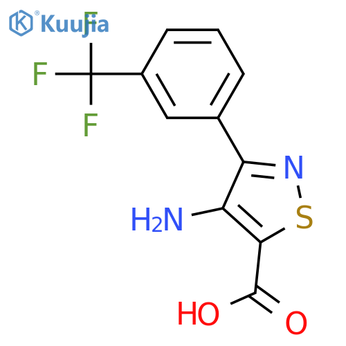 4-Amino-3-3-(trifluoromethyl)phenyl-1,2-thiazole-5-carboxylic Acid structure