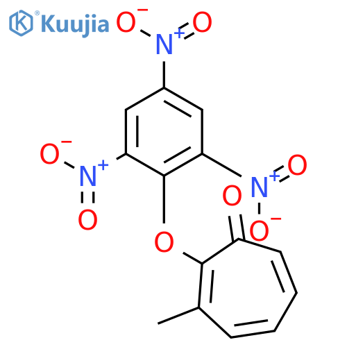 2,4,6-CYCLOHEPTATRIEN-1-ONE, 3-METHYL-2-(2,4,6-TRINITROPHENOXY)- structure
