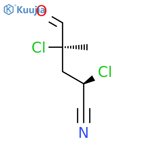 PENTANENITRILE, 2,4-DICHLORO-4-METHYL-5-OXO-, (R*,R*)- structure