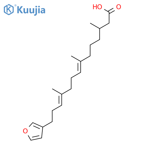 14-(3-Furanyl)-3, 7, 11-trimethyl-7, 11-tetradecadienoic acid structure