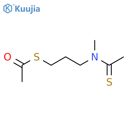 Ethanethioic  acid,  S-[3-[methyl(1-thioxoethyl)amino]propyl]  ester structure
