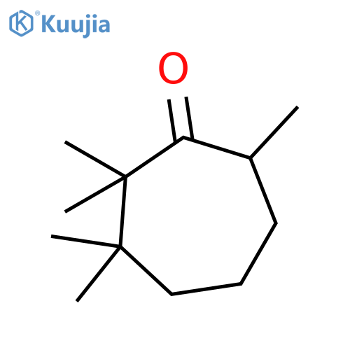 Cycloheptanone, 2,2,3,3,7-pentamethyl- structure