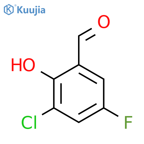 3-Chloro-5-fluorosalicylaldehyde structure