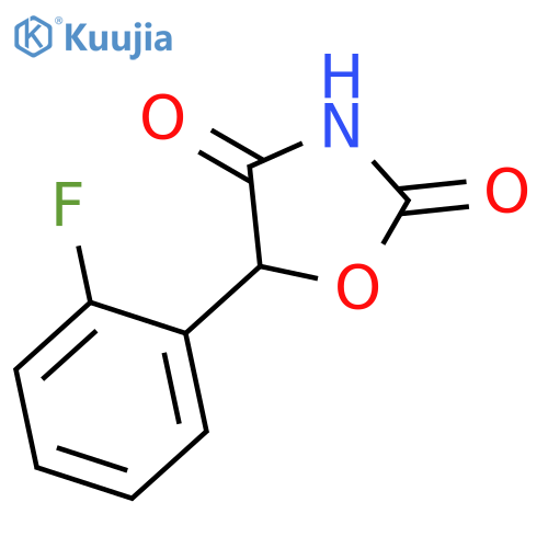 2,4-Oxazolidinedione, 5-(2-fluorophenyl)- structure