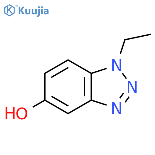 1-ethyl-1H-1,2,3-benzotriazol-5-ol structure