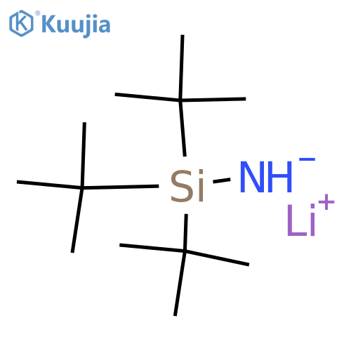 Silanamine, 1,1,1-tris(1,1-dimethylethyl)-, monolithium salt structure
