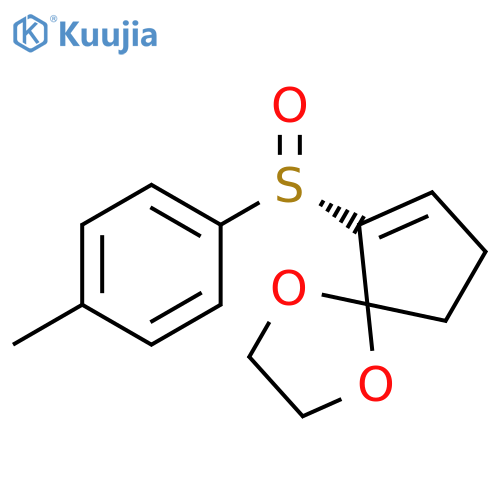(S)-(+)-2-(p-Toluenesulfinyl)-2-cyclopentenoneethyleneketal structure