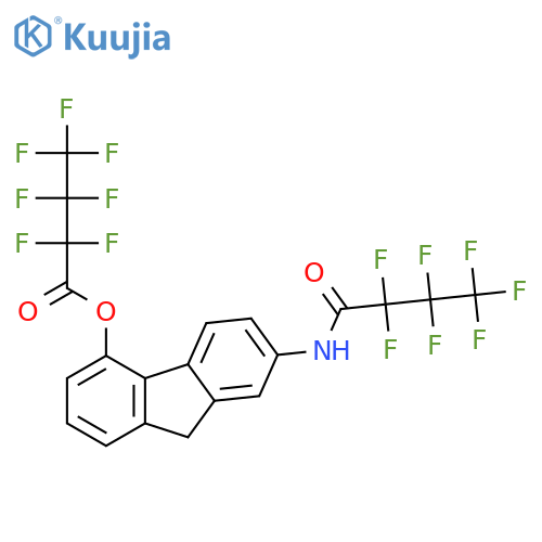 7-[(2,2,3,3,4,4,4-heptafluorobutanoyl)amino]-9H-fluoren-4-yl heptafluorobutanoate structure
