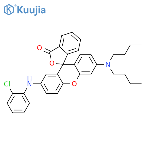 2'-(2-Chloroanilino)-6'-(dibutylamino)fluoran structure