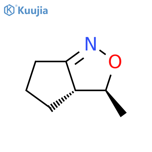 3H-Cyclopent[c]isoxazole, 3a,4,5,6-tetrahydro-3-methyl-, cis- structure
